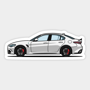 Giulia white Sticker